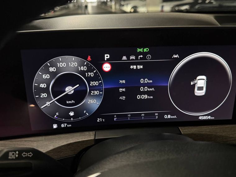 Одометр Kia K8 при осмотре: 45 854 км